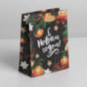 Пакет крафтовый вертикальный «Новогодние мандарины»
