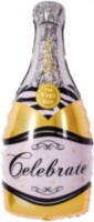 Мини-фигура с клапаном Бутылка Шампанское вино, Золото