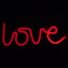 Световая надпись Love, Красный