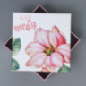 Подарочная коробка «Цветы», квадрат