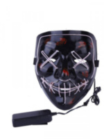 Карнавальная маска Гай Фокс, световая дизайн 4, черный