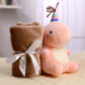 РАСПРОДАЖА! Мягкая игрушка с пледом «Динозаврик», цвета МИКС