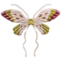 Фигура 3D, Бабочка, Карнавальные крылья, Розовый