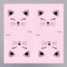 Салфетки бумажные "Кошечка", розовый